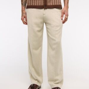 Abercrombie & Fitch Baggy Trouser – Linen Blend – NWT – 33x32
